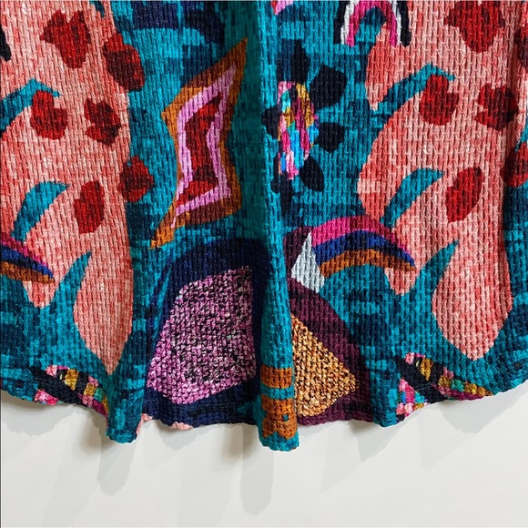 FARM for Anthropologie Floral Turquoise Maxi Skirt NEW! - Picture 5 of 11